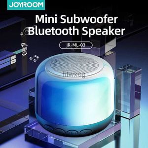 Draagbare luidsprekers Joyroom Mini draadloze Bluetooth-luidspreker met LED-licht Draagbare luidspreker 3D-stereo Geschikt voor thuis en buiten reizen YQ240116