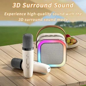 Haut-parleurs portables karaoké sans fil microphone Bluetooth en haut