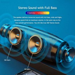 Draagbare luidsprekers LED Bluetooth -luidspreker FM Radio Wireless Bass Subwoofer Muziekspeler Boombox USB Aux TF Caixa de Som Portatil Y2212 L230822