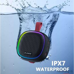 Altavoces portátiles LEnRuE LanYue Altavoz Bluetooth portátil para exteriores Diversiones de entretenimiento baño IPX7 Luces a prueba de agua audio inalámbrico R230725