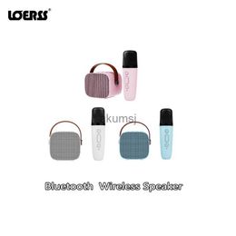 Portable Haut-parleurs LOERSS Bluetooth 5.0 haut-parleur sans fil Portable Mini Audio sans fil HIFI 3D stéréo karaoké Microphone caisson de basses haut-parleur de jeu YQ240106