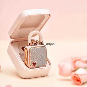 Haut-parleurs portables Lovelock Haut-parleur Bluetooth sans fil Mini haut-parleur de poche portable avec connexion d'enregistrement TWS pour cadeau d'anniversaire unique HKD230904