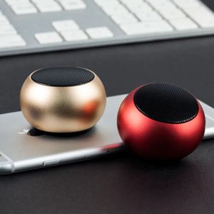 Draagbare luidsprekers Mini Bluetooth-luidspreker 9D 360 HIFI Stereogeluid Dubbele hoornverbinding Aluminiumlegering Draadloos voor telefoon Laptop 231017