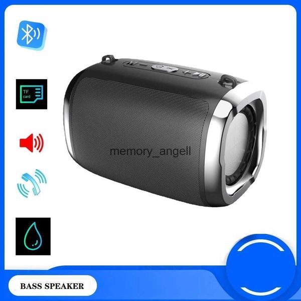 Altavoces portátiles Mini Bluetooth Altavoz subwoofer Centro de música portátil Metal Bass Audio Teléfono Micrófono inalámbrico Hogar Pequeños altavoces estéreo Caja de sonido HKD230904