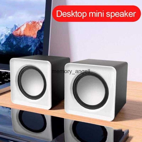 Haut-parleurs portables Mini haut-parleur d'ordinateur USB filaire petits haut-parleurs universel stéréo son Surround Portable pour la maison PC de bureau ordinateur Portable Notebook HKD230904