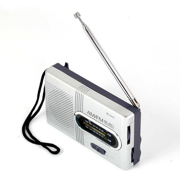 Mini haut-parleurs portables AMFM Radio antenne télescopique Radio poche monde récepteur haut-parleur Radio extérieure FM Portable FM Radio Receiver Z0317
