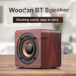 Haut-parleurs portables Mini haut-parleur Bluetooth en bois portable Subwoofer pour smartphone tablette ordinateur portable haut-parleur Bluetooth sans fil pour téléphone portable HKD230904