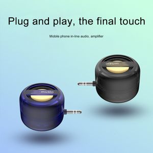 Portable Speakers Mini Universal 3.5mm Jack Sound Box Type-C Plug in Mobile Phone Amplifier External Wired 221109