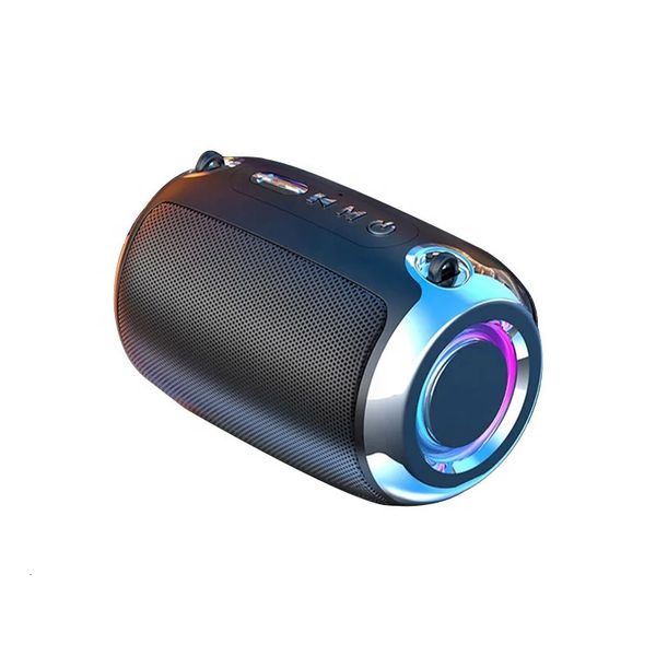 Haut-parleurs portables Haut-parleur Bluetooth moderne Carte Subwoofer sans fil Son extérieur Petit canon en acier 231017