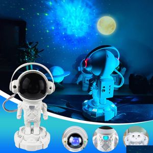 Haut-parleurs portables Mti-Fonction Bluetooth Haut-parleur Astronaute Star Light Chambre Colorf Projection Atmosphère Spaceman Ornements Nuit Dr Dh9Qz