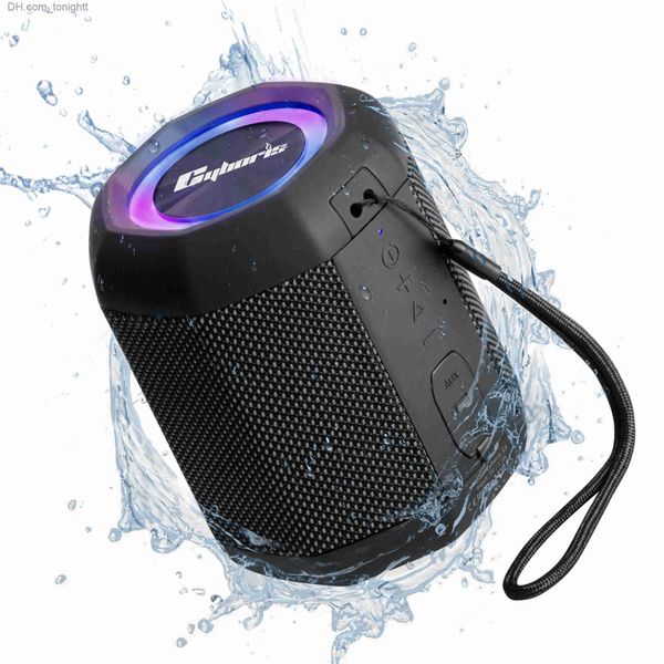 Haut-parleurs portables Nouveau 15w haute puissance Bluetooth 5.1RGB éblouissant haut-parleur étanche sans fil portable petit canon en acier TWS Q230904