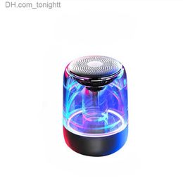 Haut-parleurs portables Nouveau C7 haut-parleur Bluetooth sans fil coloré RGB éblouissant caisson de basses haute puissance son Z5 petit haut-parleur veilleuse cadeau spécial Q230904