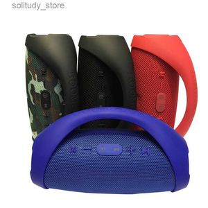 Haut-parleurs portables OEM Nice Sound Boombox Bluetooth haut-parleur Stere 3D HIFI Subwoofer mains libres extérieur Portable caissons de basses stéréo avec boîte de vente au détail Q240328