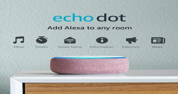 Haut-parleurs portables original echo 3 génération AI Bluetooth Smart Speaker Alexa peut contrôler la même série d'appareils vocaux Assistan1687109