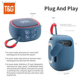 Portable Haut-parleurs Original TG659 Mini haut-parleur Bluetooth haut-parleur HIFI Support TF carte Radio Mini extérieur Portable APP contrôle haut-parleur sans fil 240314