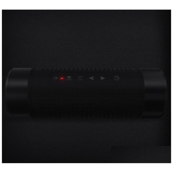 Altavoces portátiles Bluetooth Bluetooth Wireless Bicicleta de bicicleta 5200mAh Power Bank impermeable con accesorios de luz LED de micrófono DHT4V