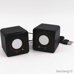 Draagbare Luidsprekers Paren Mini Computer Speaker Bedrade Luidsprekers Universele Stereo Sound Surround Luidspreker Voor PC Laptop Notebook R230727