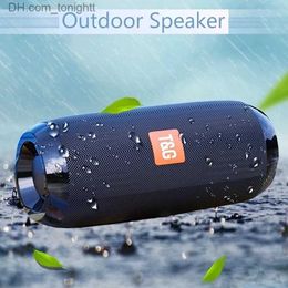 Tragbare Lautsprecher Tragbarer Bluetooth-Lautsprecher Drahtloser Bass-Subwoofer Wasserdichte Außenlautsprecher Boombox AUX TF USB-Stereolautsprecher Musikbox Q230904