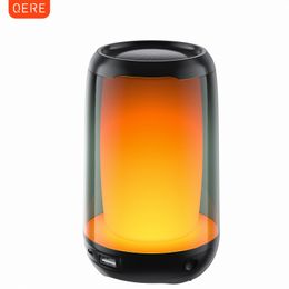 Draagbare luidsprekers Draagbare Bluetooth-luidspreker 12 soorten kleurenlichten Nachtlampje Sfeerlampen 45MM Luidspreker QERE Meerdere verbindingsmodi 230826