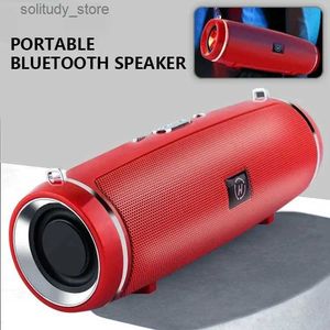 Haut-parleurs portables Haut-parleur Bluetooth portable mini sans fil HIFI surround son haut-parleur de basse extérieur étanche camping haut-parleur de fête Q240328