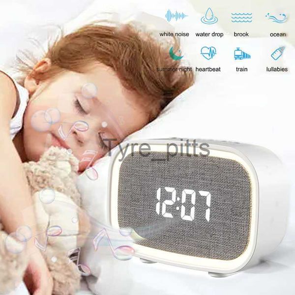 Altavoces portátiles Bluetooth5.1 Altavoz White Noise Music Box Box Bedside Night Light Clock para para adultos Baby Adultos Viajes X0813