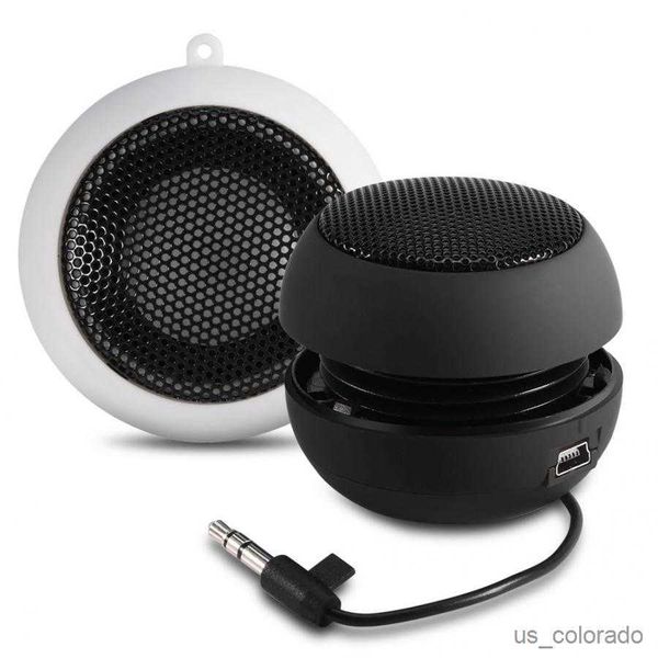 Altavoces portátiles Mini altavoz portátil Aux de 3,5 mm con puerto USB Batería incorporada para Note Pro Smartphone R230803