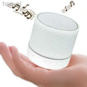 Haut-parleurs portables Mini haut-parleur Bluetooth sans fil portable avec micro intégré carte TF mains libres fissure éblouissante LED colorée Bluetooth 4.1 son HD 24318