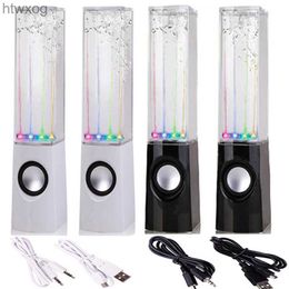 Portable Haut-parleurs Portable lumière LED étanche eau danse musique fontaine lumière haut-parleur pour PC téléphone lecteur MP3 bureau stéréo haut-parleur YQ240124