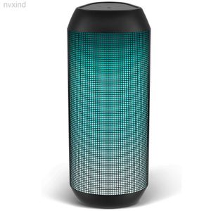 Draagbare luidsprekers draagbare draadloze Bluetooth -luidspreker 15W Stereo Soundled Light Dynamic Modi Waterdicht Bluetooth -luidsprekers BT5.3 TWS Paren D240425