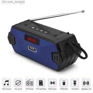 Draagbare luidsprekers Draagbare draadloze luidspreker Bluetooth-compatibele zuil Mini-subwoofer Ondersteuning TF-kaart USB-luidsprekers FM-ontvanger/radio FM Q230904