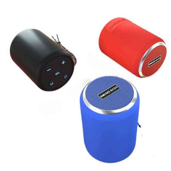 Haut-parleurs portables Haut-parleur sans fil portable Système audio 3D Stéréo Haut-parleurs Bluetooth extérieurs Lecteur de musique Carte USB FM Radio Subwoofer T220831