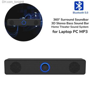 Draagbare luidsprekers Krachtige computer Bluetooth 5.0-luidsprekerbalk Stereo basluidspreker 360 surround-luidspreker Geschikt voor pc Laptop Telefoon Tablet MP3 Z230801