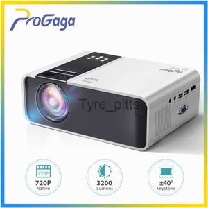 Portable Speakers Progaga Native 1280 x 720p LED Android WiFi Projector HD TD90 Mini Projector Video Home Cinema 3D Smart Movie Game Proyector X0813