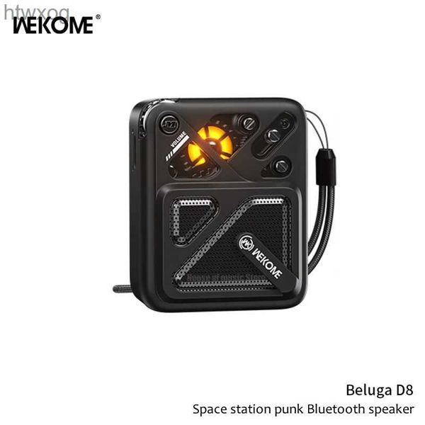 Altavoces portátiles Estilo punk Bluetooth Audio Bolsillo portátil Mini HI-FI Calidad de sonido Altavoces inalámbricos para exteriores Admite reproducción de tarjetas TF Beluga D8 YQ240124