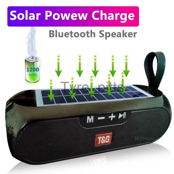 Altavoces portátiles Potencia solar altavoz altavoz portátil Bluetooth columna inalámbrica Música estéreo Box Boombox Altavo al aire libre impermeable Caixa de SOM X0813