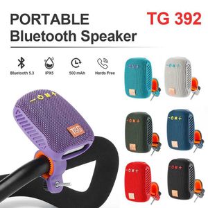 Draagbare luidsprekers TG392 Buitenfiets Portable Bluetooth -luidspreker TWS Wireless Mini Bass FM Radio Luidspreker Muziekspeler S2452402