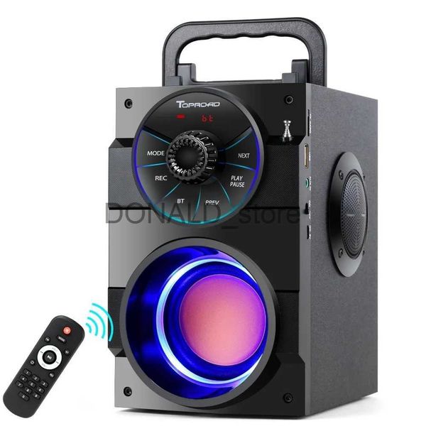 Haut-parleurs portables TOPROAD haut-parleur Bluetooth Portable grande puissance sans fil stéréo caisson de basses haut-parleurs de basse lourde boîte de son Support Radio FM TF AUX USB J240117