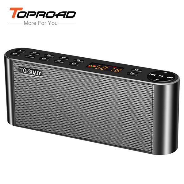 Haut-parleurs portables TOPROAD HIFI Bluetooth Haut-parleur sans fil Super Bass Double barre de son avec micro TF FM Radio USB Sound Box 221022
