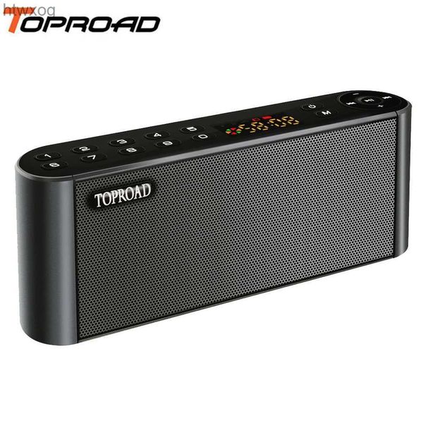 Altavoces portátiles TOPROAD Altavoces inalámbricos Bluetooth Altavoz portátil Enceinte Manos libres MP3 con micrófono TF FM HIFI Subwoofer Altavoces de graves profundos YQ240124