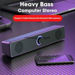 Draagbare luidsprekers USB Mini Home Theatre-geluidssysteem Bluetooth-luidspreker 4D Surround Soundbar Computerluidsprekers voor tv Soundbar Box Subwoofer HKD230905