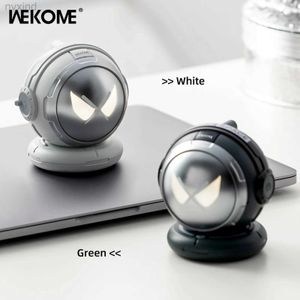 Haut-parleurs portables Wekome sans fil Bluetooth Music haut-parleur V5.3 Sci-Fi Respiration légère Astronaut Mini haut-parleur pour décoration de bureau D240425
