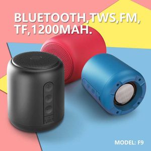 Haut-parleurs portables sans fil Bluetooth petit acier extérieur Mini Portable Bluetooth étanche caisson de basses FM petite stéréo R230731