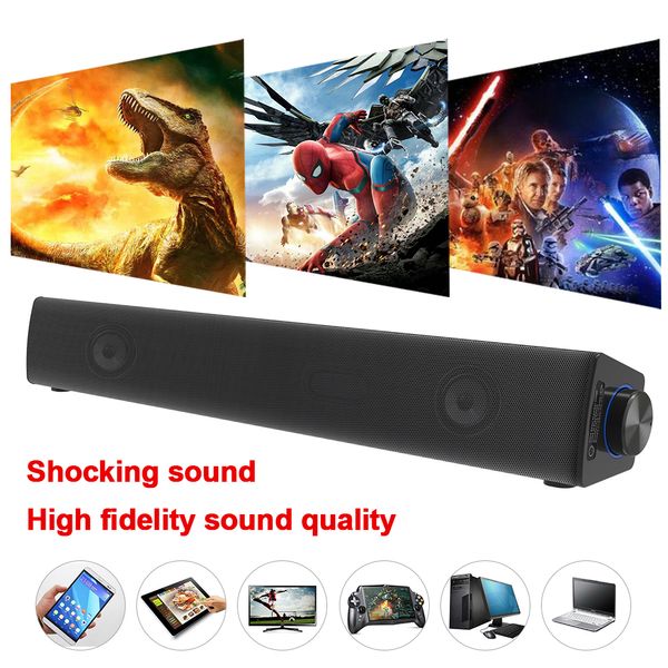 Altavoces portátiles Barra de sonido inalámbrica Bluetooth Sistema de altavoces Altavoz de sonido súper potente Estéreo envolvente inalámbrico con cable Cine en casa Proyector de TV S11B