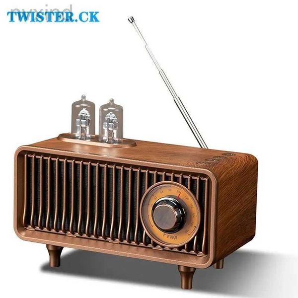 Haut-parleurs portables en haut-parleur Bluetooths sans fil FM RETRO RADIO SUBWOOFER CARTE MÉMOIRE U DISK HAUTE QUATION SONOR MP3 INDOOR PORTABLE PORTABLE PORTABLE POUR HOME D240425