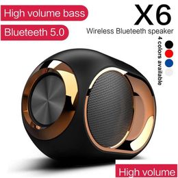 Haut-parleurs portables en haut-parleur sans fil Hifi Bass basse Bluetooth Boîte sonore imperméable Musique surround Ball Subwoofer FM Radio TWS SD AUX DROP D DHVWW