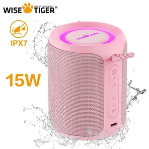 Haut-parleurs portables wisetiger p1s mini haut-haut-parleur portable ipx7 en haut-parleur étanche amélioration basse tws connex