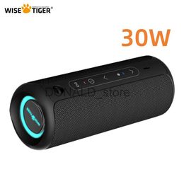 Draagbare luidsprekers WISETIGER draagbare Bluetooth-luidspreker buitenluidspreker IPX7 waterdichte basboost echte draadloze stereoluidspreker HD-geluid voor thuis J240117