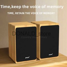 Altavoces portátiles Computadora de escritorio de madera Altavoz Bluetooth HiFi Shock Estéreo Súper grandes Altavoces de graves pesados Juego Subwoofer Columna de sonido J240117