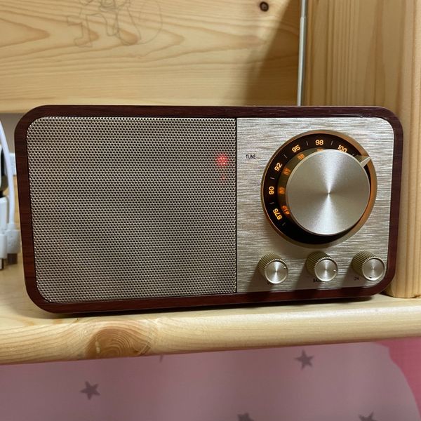 Altavoces portátiles Altavoz 5.0 compatible con Bluetooth de madera Caja de sonido clásica retro Estéreo envolvente Supergraves Subwoofer AUX Radio FM para computadora PC 221022