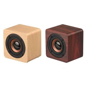 Altavoces portátiles de madera BT, altavoz Subwoofer Inalámbrico de graves, barra de sonido potente, altavoces de música para teléfono inteligente y portátil